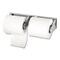 San Jamar 12.38 in. x 4.5 in. x 2.75 in. Locking Toilet Tissue Dispenser - Chrome
